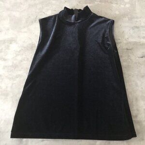 Velvet Top Vintage Womens Large Fairy Goth Whimsigoth Minimalist USA 90s Y2K